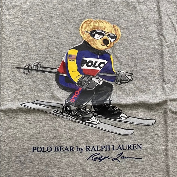 Polo Ralph Lauren Alpine Racing Ski Bear Tee T-Shirt - Picture 2 of 6